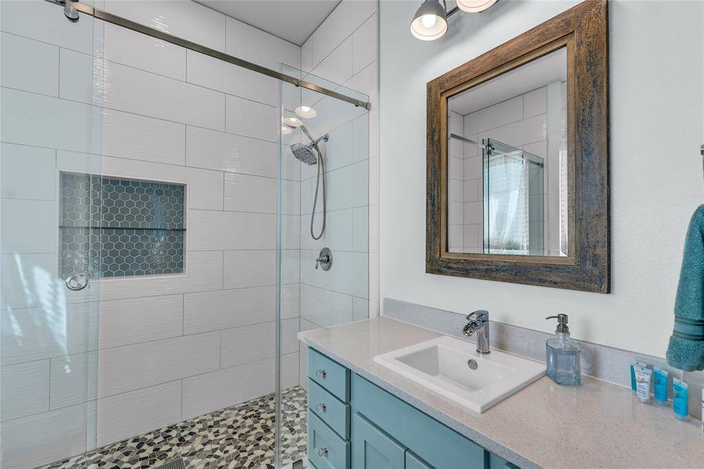 Bathroom with walk-in shower!