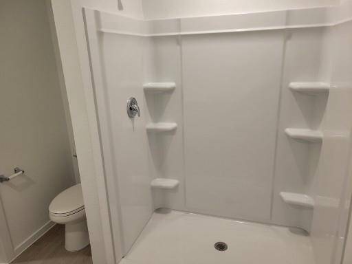 Main Bath has walk in shower