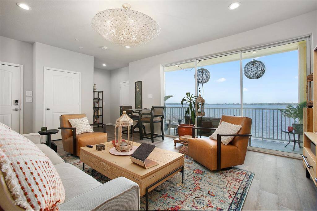 Living room view of Lake