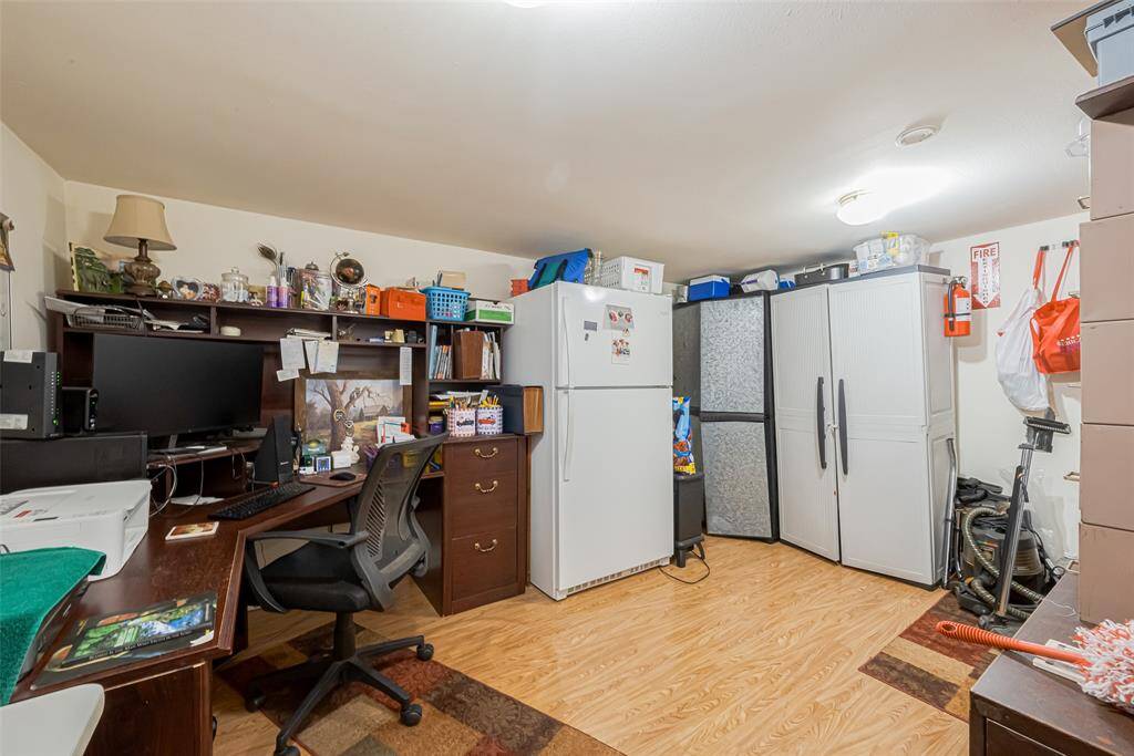Flex space being used as an office/study.