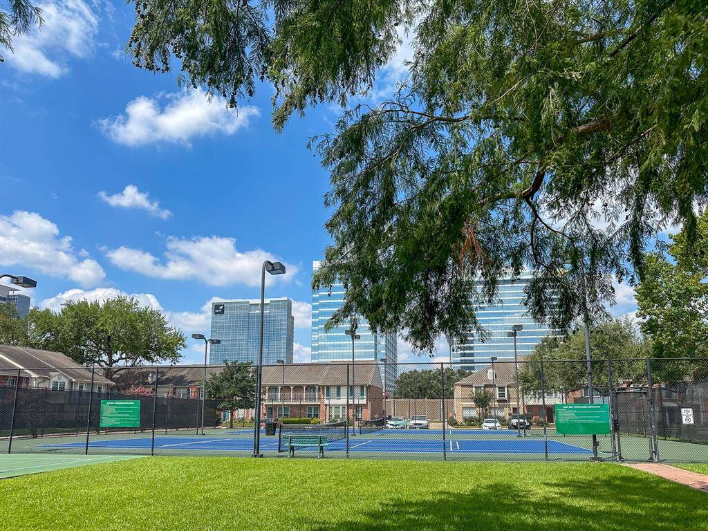 Views of the tennis courts.