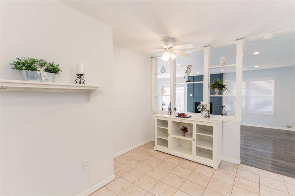 View of the breakfast area that over looks the family room.