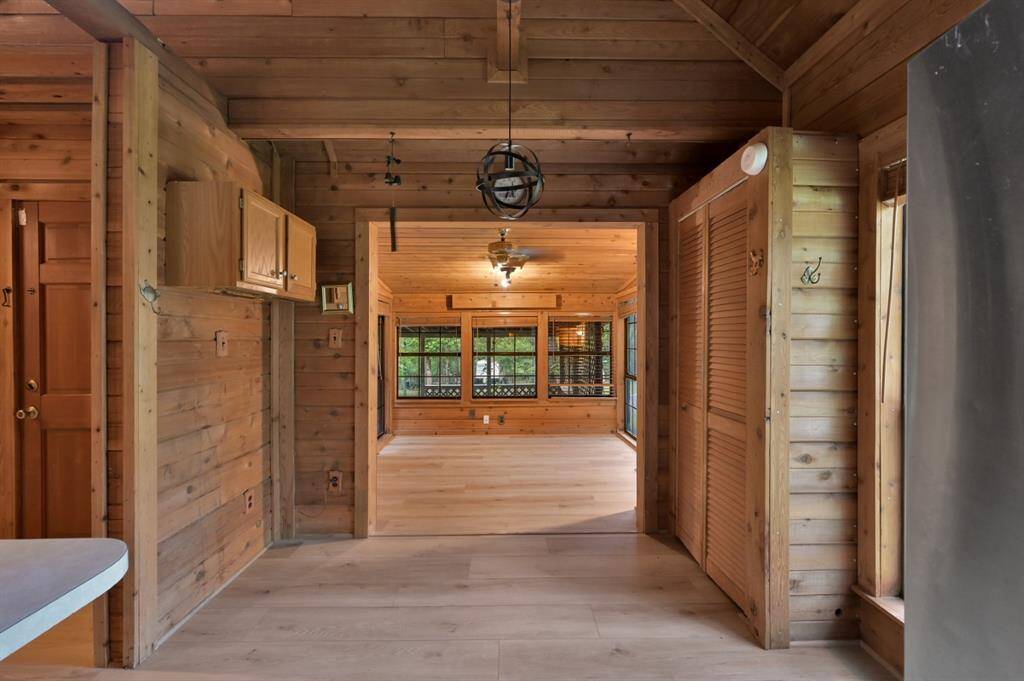 Open spaces create a lovely place to read, watch TV or enjoy Nature.