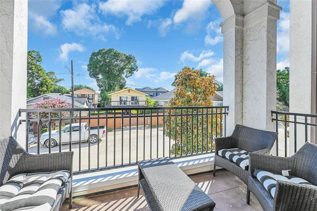 Patio off second level near kitchen and family room