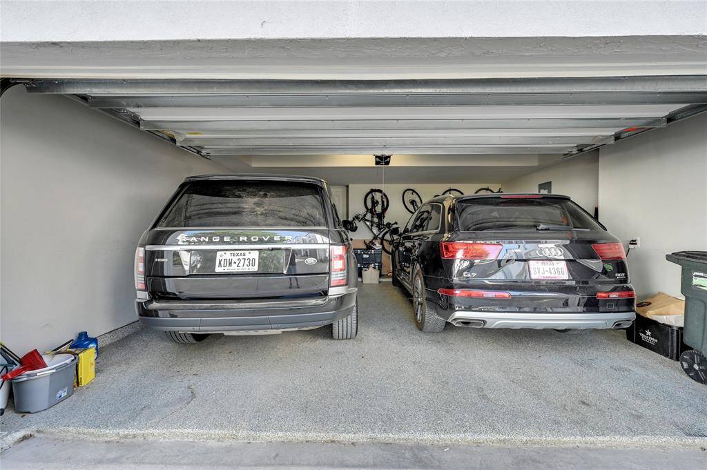 Two garage accommodates two full size SUVs and additional storage!