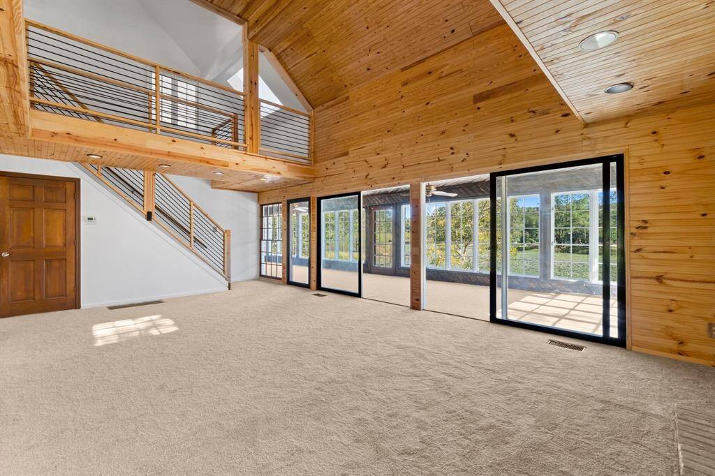 Sunroom is off the 2nd floor family room.