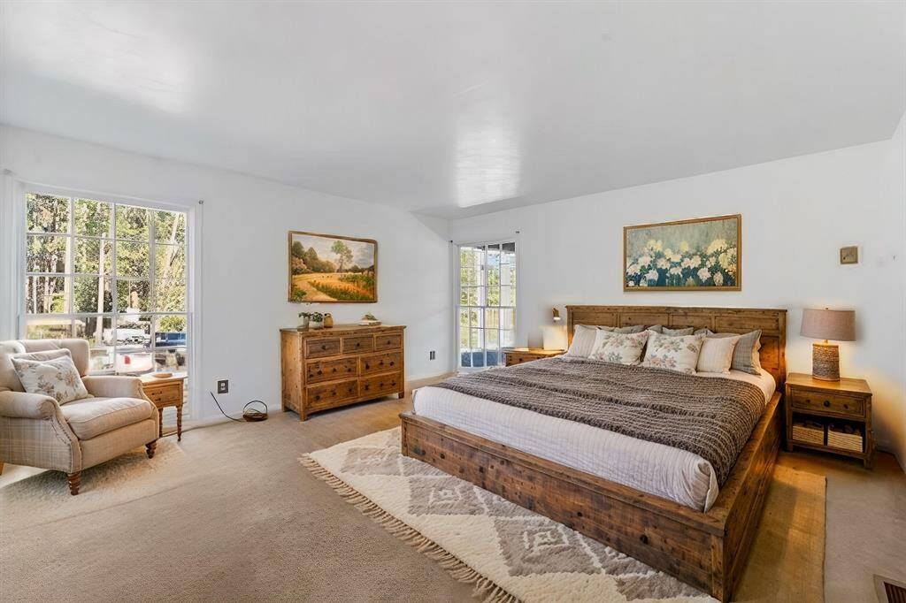 Virtually staged bedroom on 3rd floor