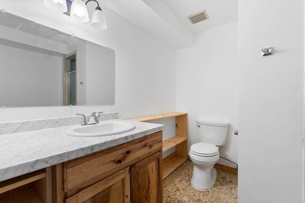 1st floor bathroom with shower.
