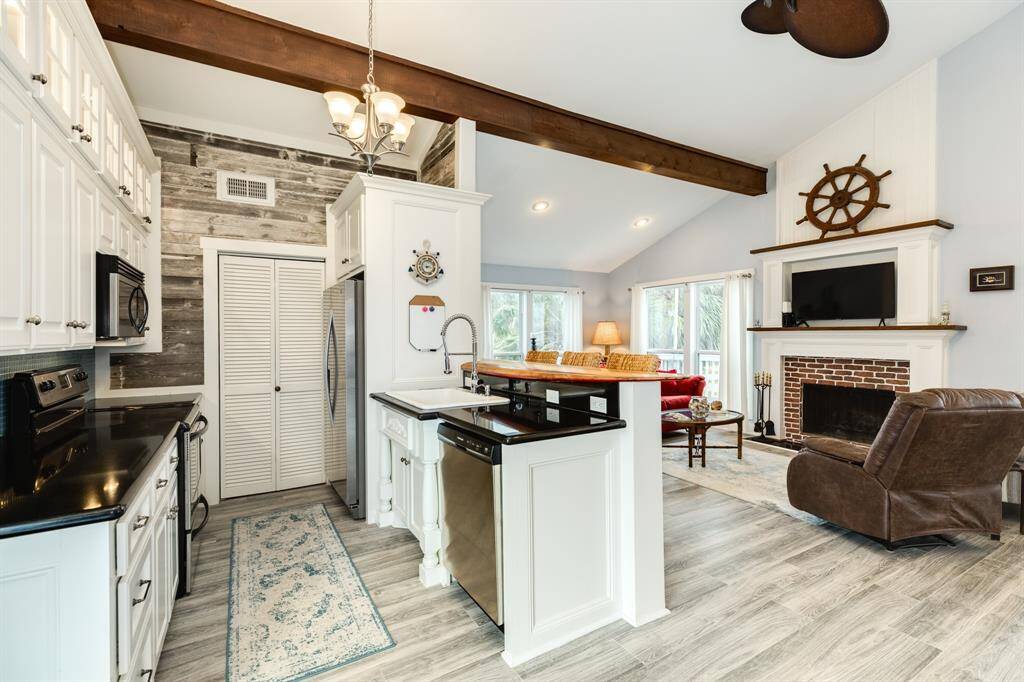View into the kitchen.