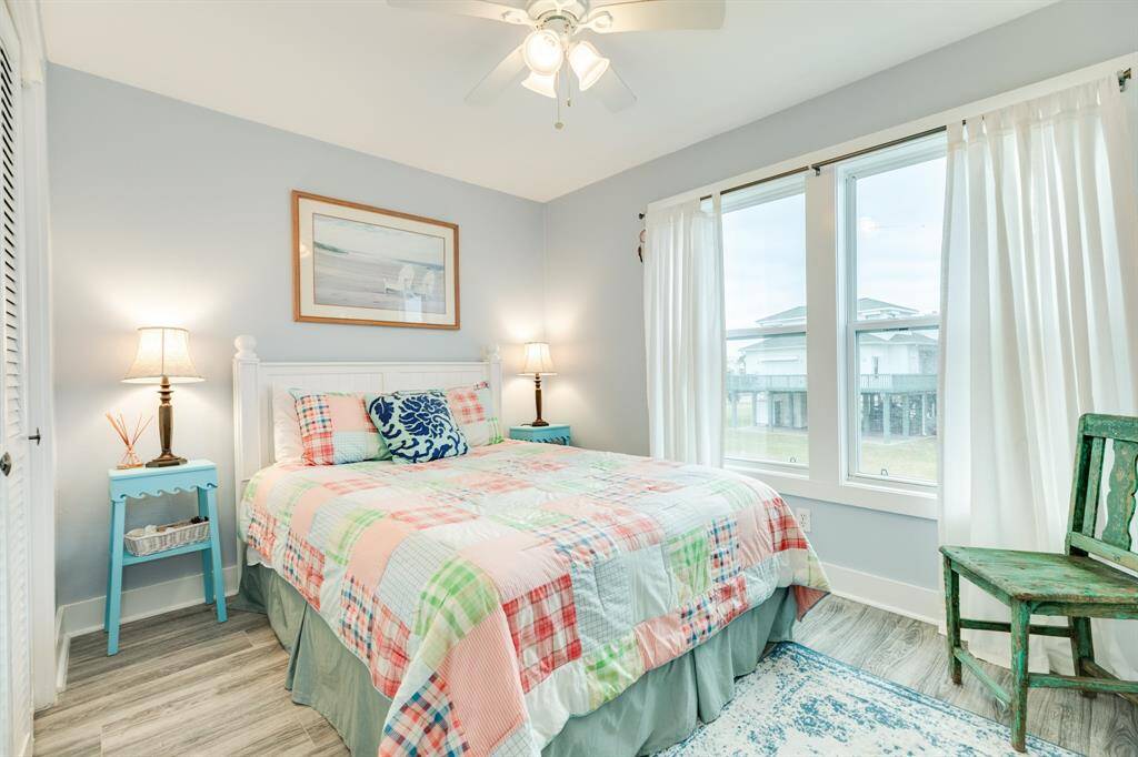 Bedroom #1 is located on the 1st level of the home in the NE corner.