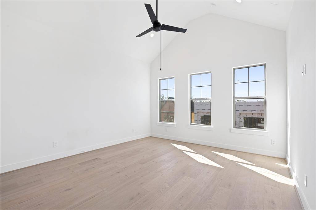 Cathedral ceilings and mucho natural light in Primary Bedroom  Previous similar construction.