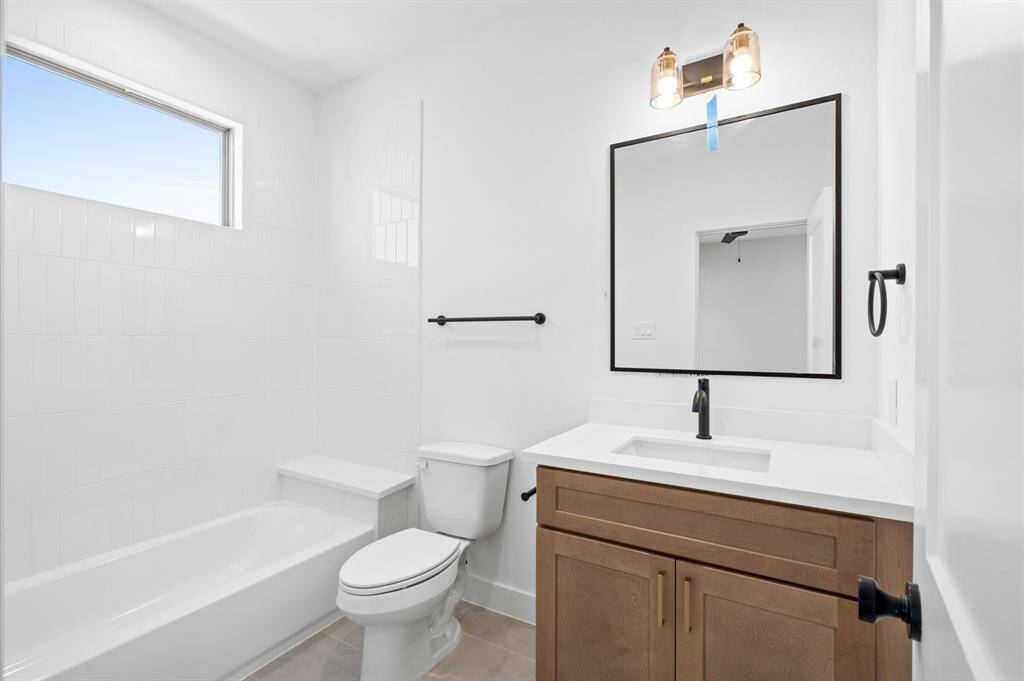 Secondary bathroom  Previous similar construction.