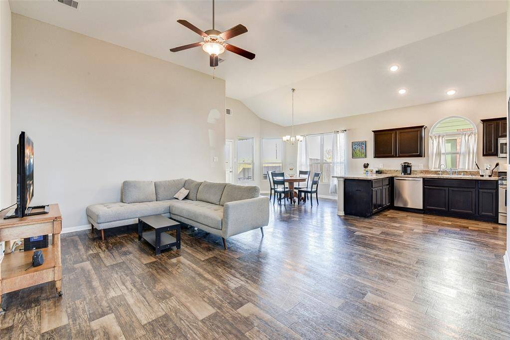 Large Open Den offers Luxury Vinyl Flooring!