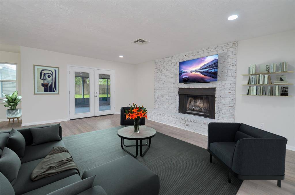 Virtually staged living room. Possibilities are endless!