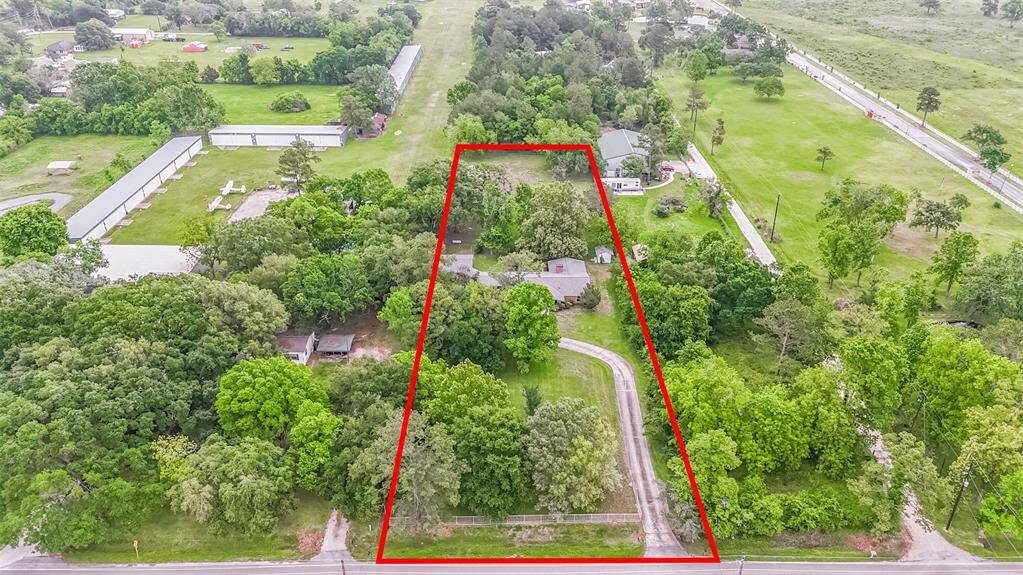 Aerial 17802 Ramsey Road 2acres lot