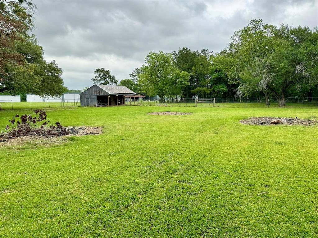 pasture with open barn