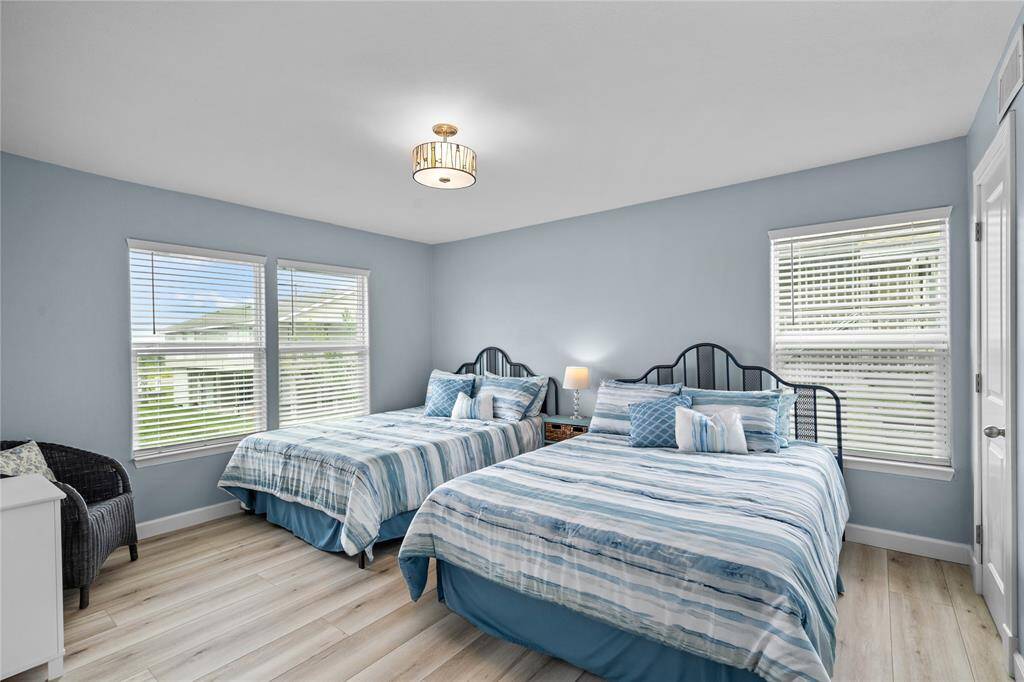 2nd downstairs bedroom with 2 closets.