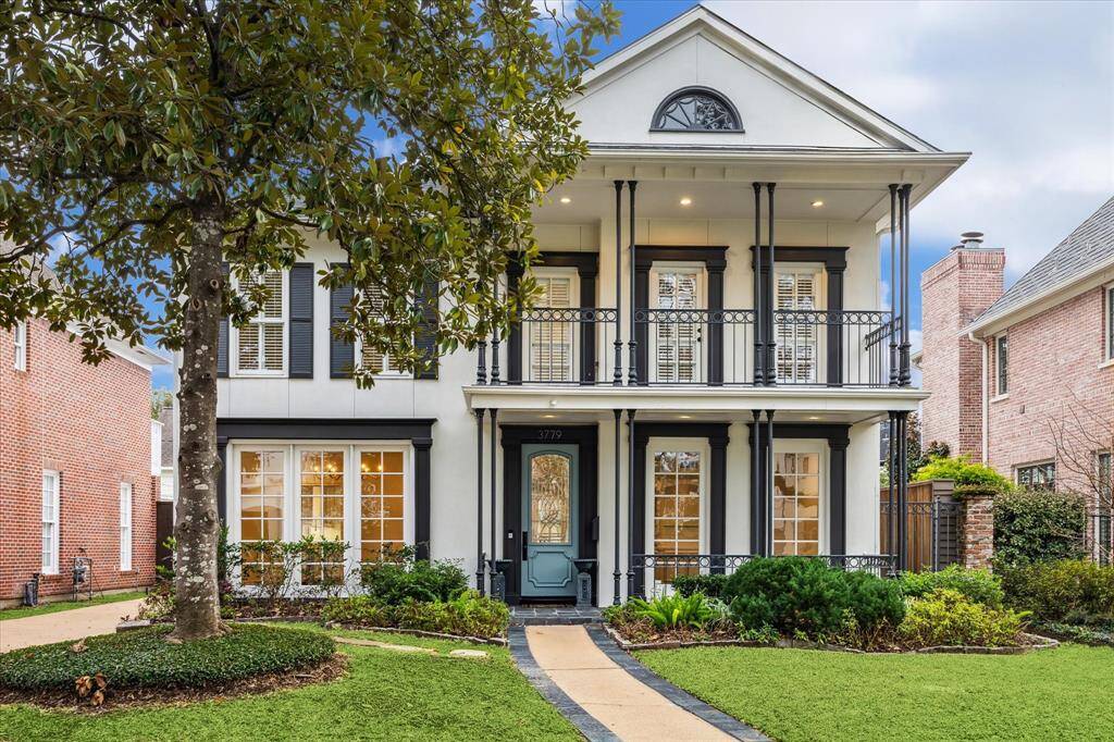 Beautiful inviting home on a prime street in the 3700 quadrant in the City of West University Place. Wonderfully-designed and timeless wrought iron double porches The exterior elevation highlights the long driveway leading to a privacy gate ideal for children and pets. The mature magnolia tree offers refreshing shade in the front yard, enhancing the already gorgeous curb appeal. Beyond is the garage apartment & 2-car garage. Welcome to 3779 Tangley Road.