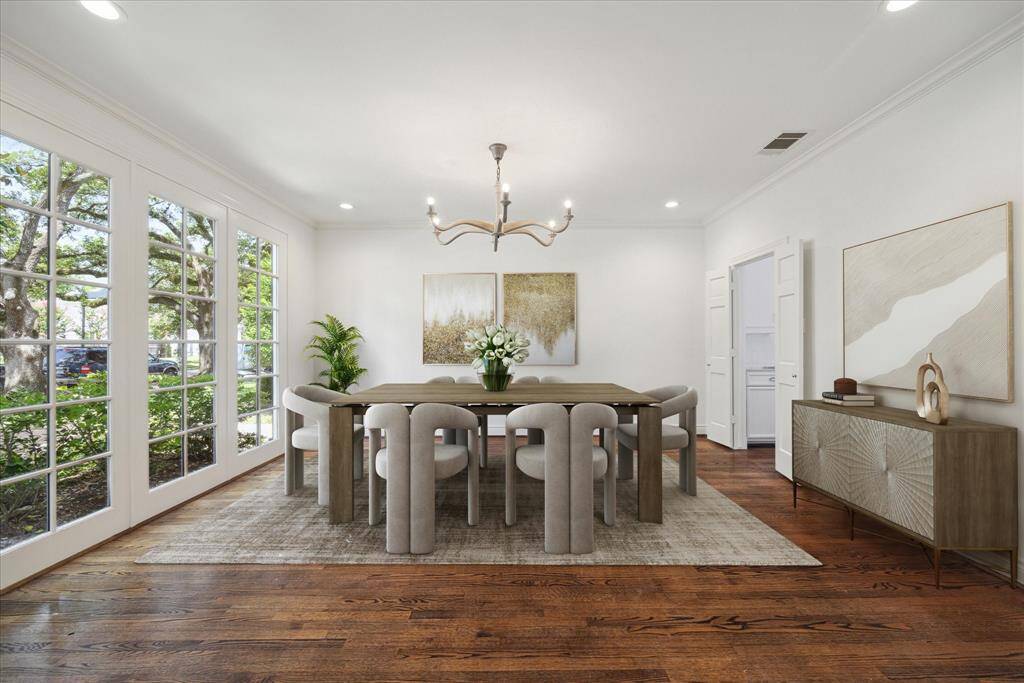 Formal Dining Room. Virtually staged.