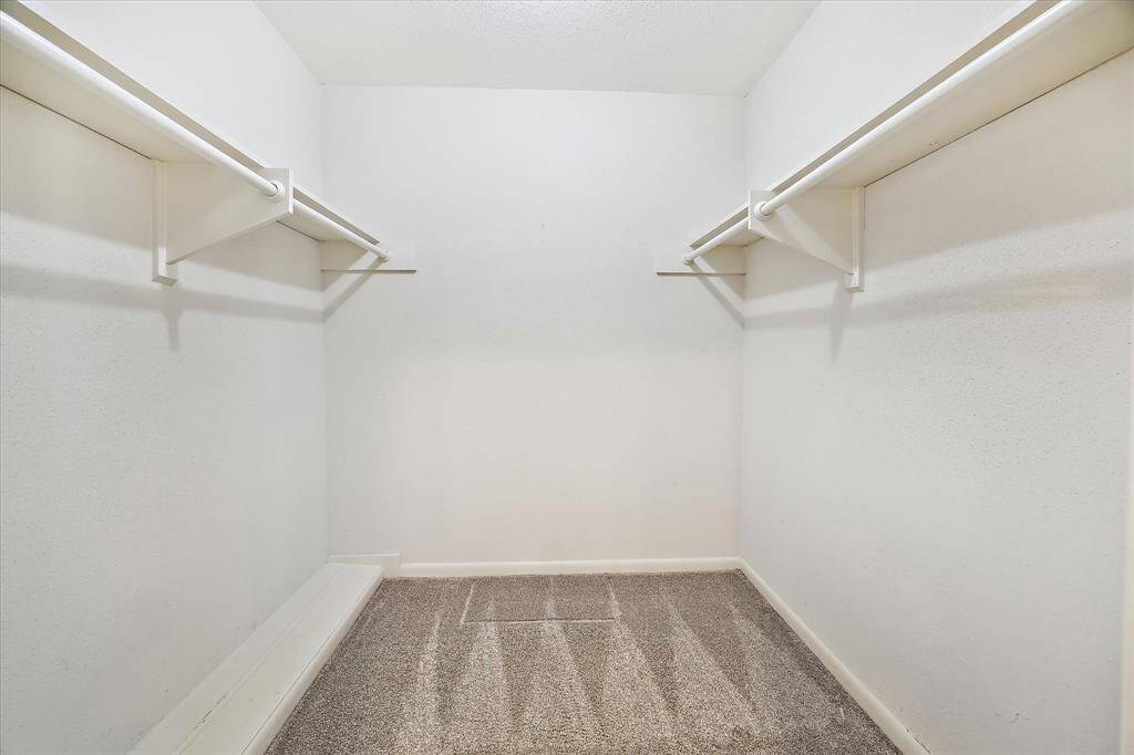 Large walk-in closet in the primary bedroom.