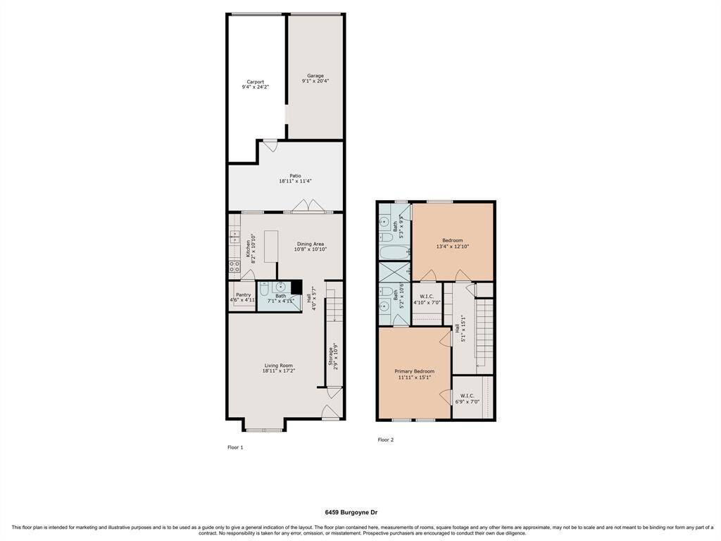 Floor plan for marketing purposes only. Buyer to verify dimensions and accuracy.