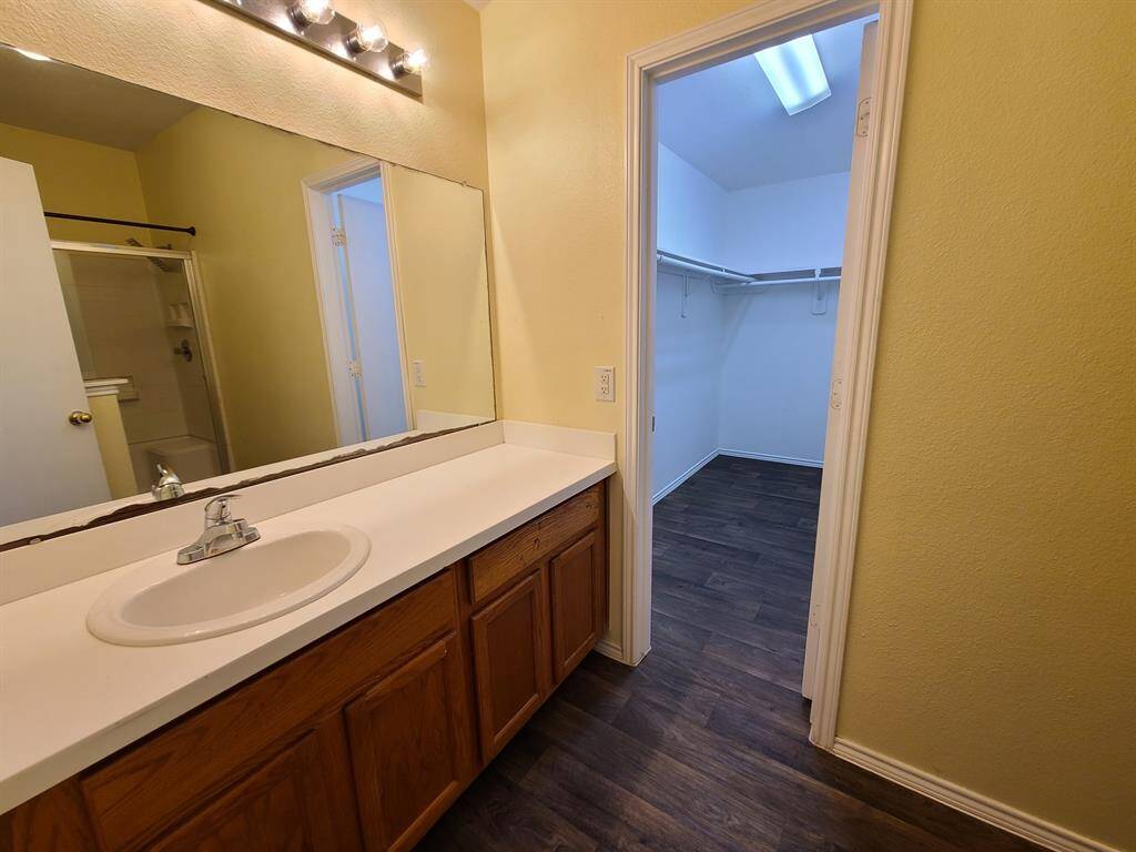 In suite primary bathroom.