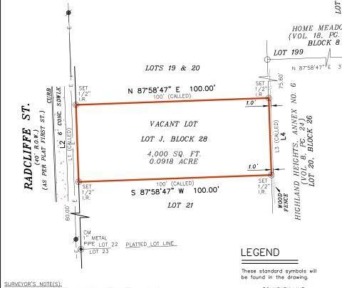 Survey for lot J