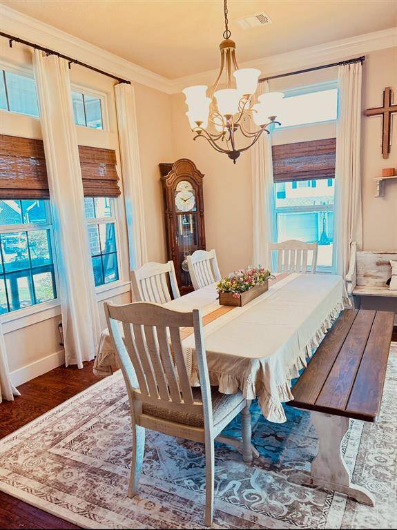 Large dining room.