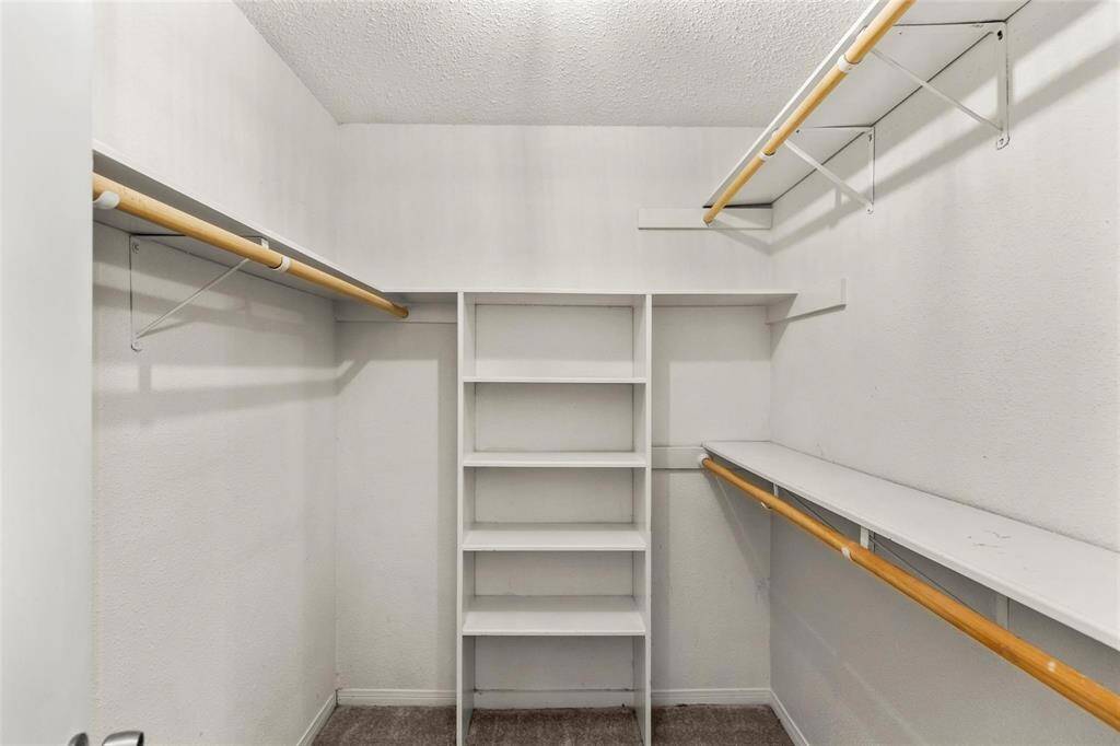 Plenty of closet space with built-ins.
