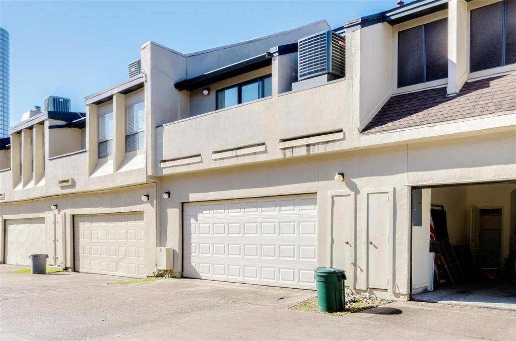 Rear-entry 2-car garage.