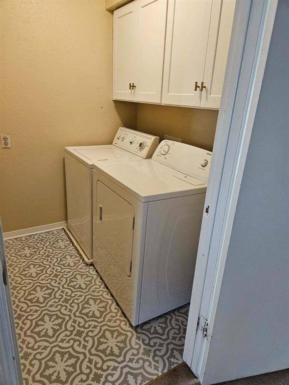 In-home laundry room.