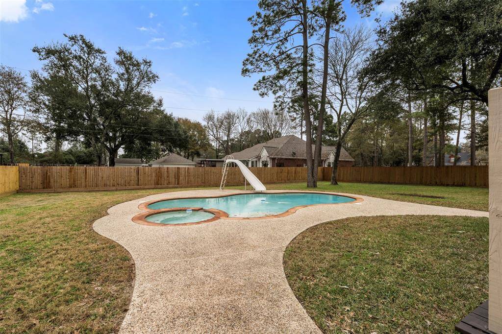 A view of your new pool and all the area around.
