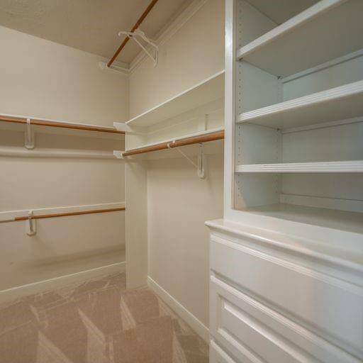 Primary Closet with room for more
