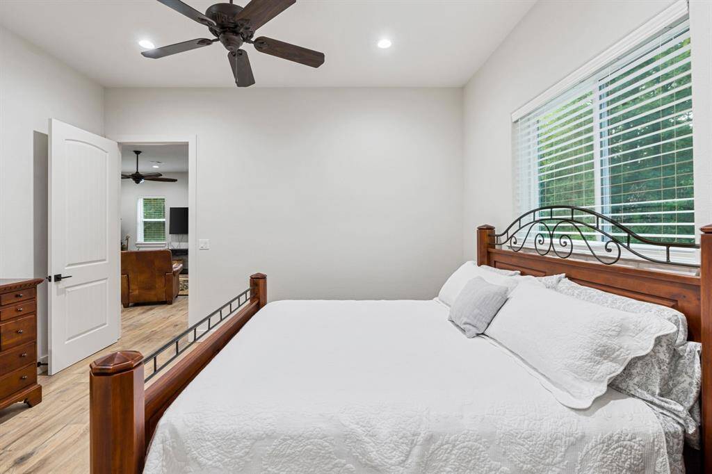 Large windows grace the room,  allowing natural light in!