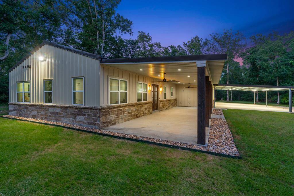 Enjoy an evening on the covered porch.