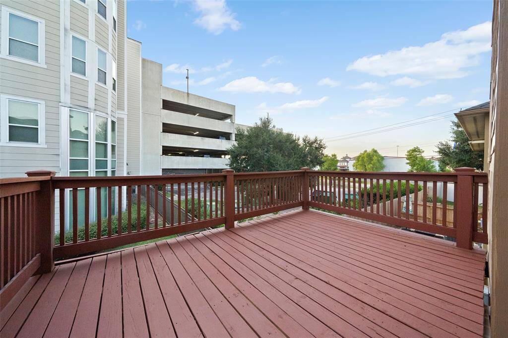 Step out onto the spacious 13'x14' deck, perfect for entertaining or relaxing outdoors.