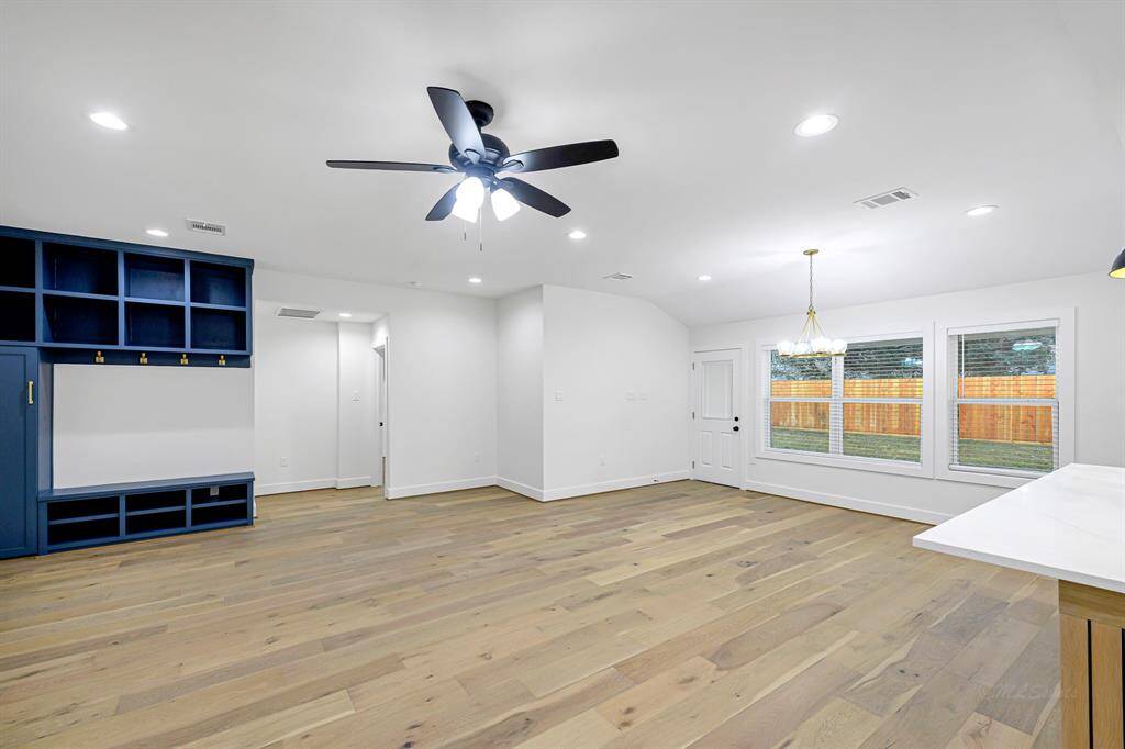 Enjoy a cozy yet contemporary atmosphere with fresh finishes, recessed lighting, and an inviting ambiance.