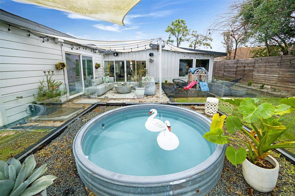 Check out this "Cowboy Pool" which is insulated, lined, heated, and fully fenced.