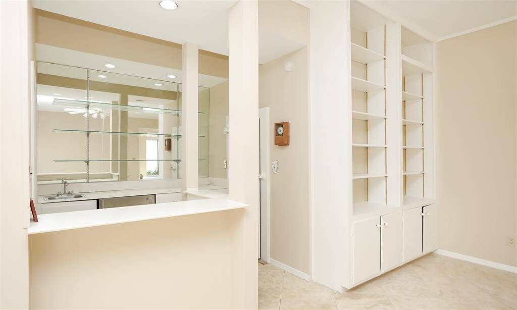 Wet bar in the den area