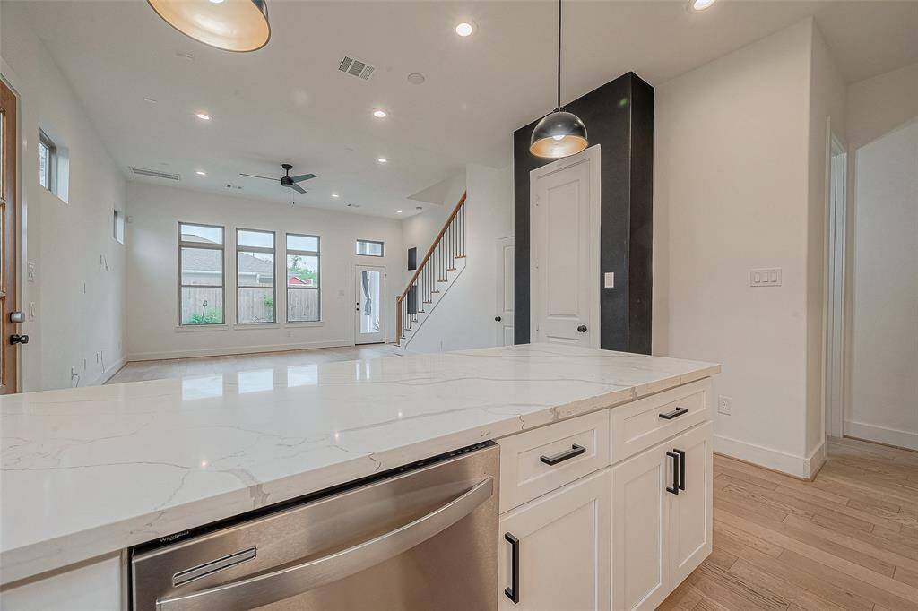 All stainless steel appliances.