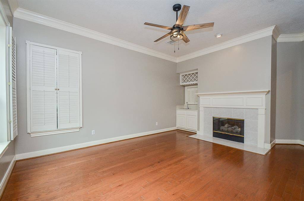 The family room is set up for entertaining!