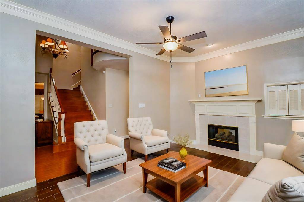 This formal living room has been virtually staged to show the possibilities of this space!