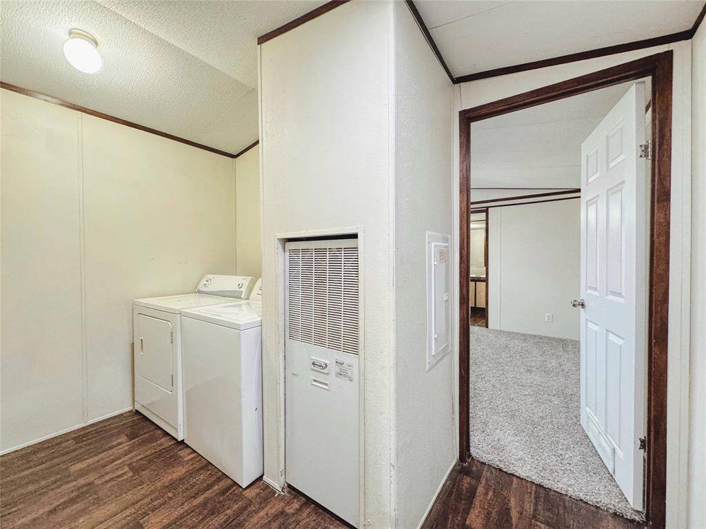 Laundry room inside home