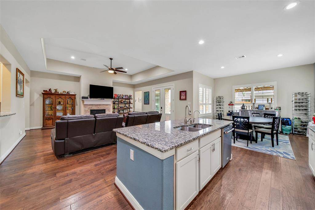 The seamless flow of the floor plans keeps everyone connected.
