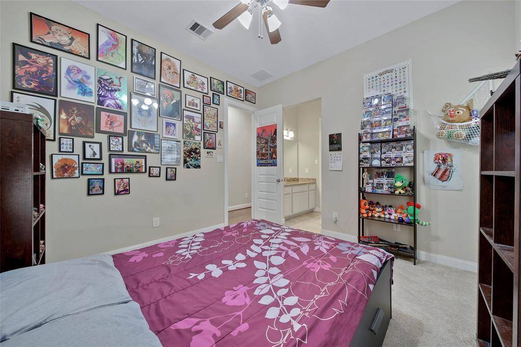 The secondary bedrooms are spacious and bright with generous walk-in closet space.