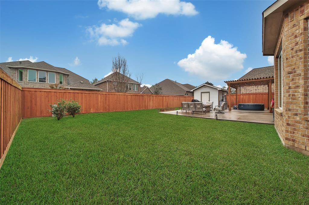 A sprinkler system keeps your lawn easy to care for.