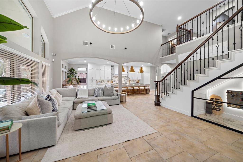 The exclusive lighting throughout this home is breathe taking.