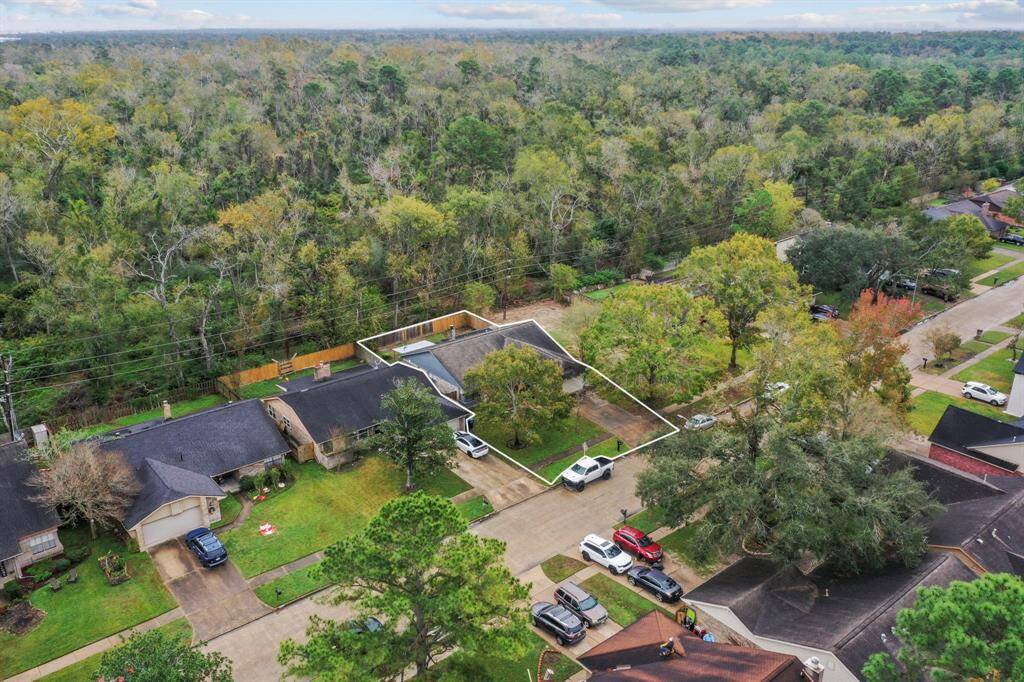 AERIAL VIEW OF HOME