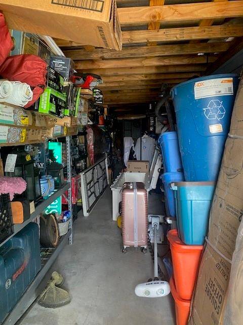 Covered, lockable storage area