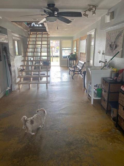 downstairs leading out to patio